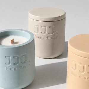 Customizable Luxury Ceramic Scented Soy Wax Candle Quiet Luxury Home Fragrance For Japandi Minimalist Decor