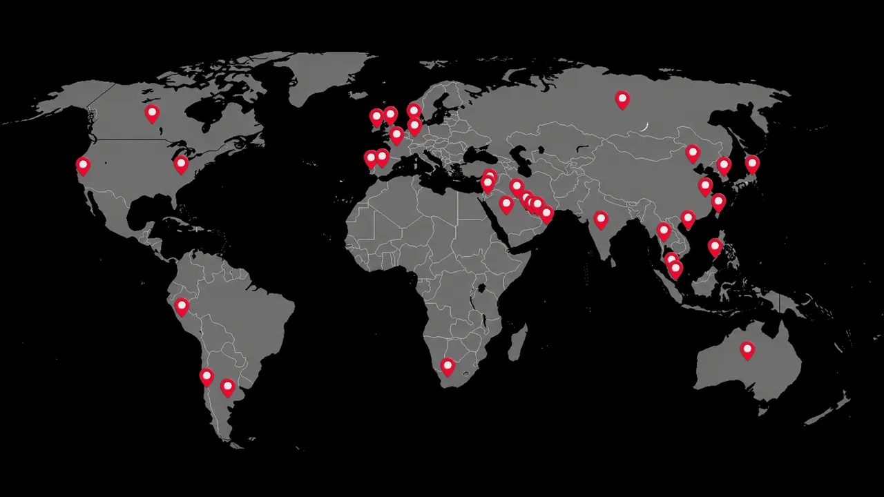 Global shipping map for custom aromatherapy diffuser production