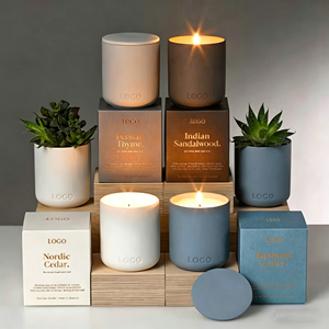 Custom Private Label Candles & Home Fragrance Decor Manufacturer Wholesale Luxury Ceramic Jar Soy Wax Scented Candle