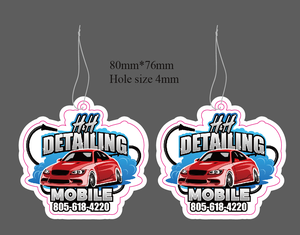 Personalized Custom Logo Paper Car Hanging Air Fragrance Freshener