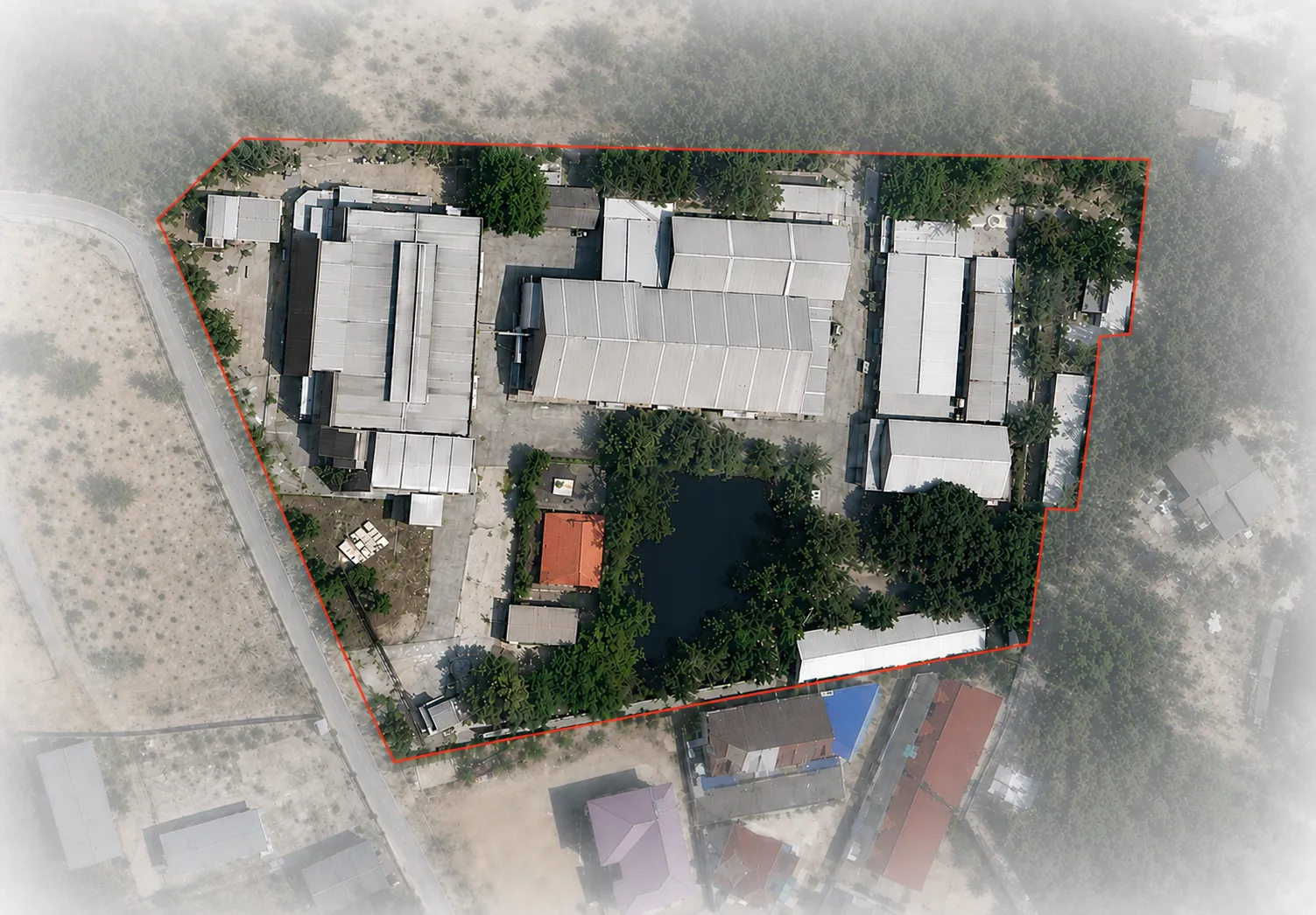 Aerial View of IDA Industrial Manufacturing Complex in Chon Buri Thailand